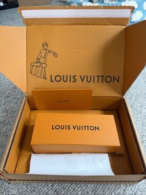 Louis Vuitton Orange and Black Branded Gift Box Set